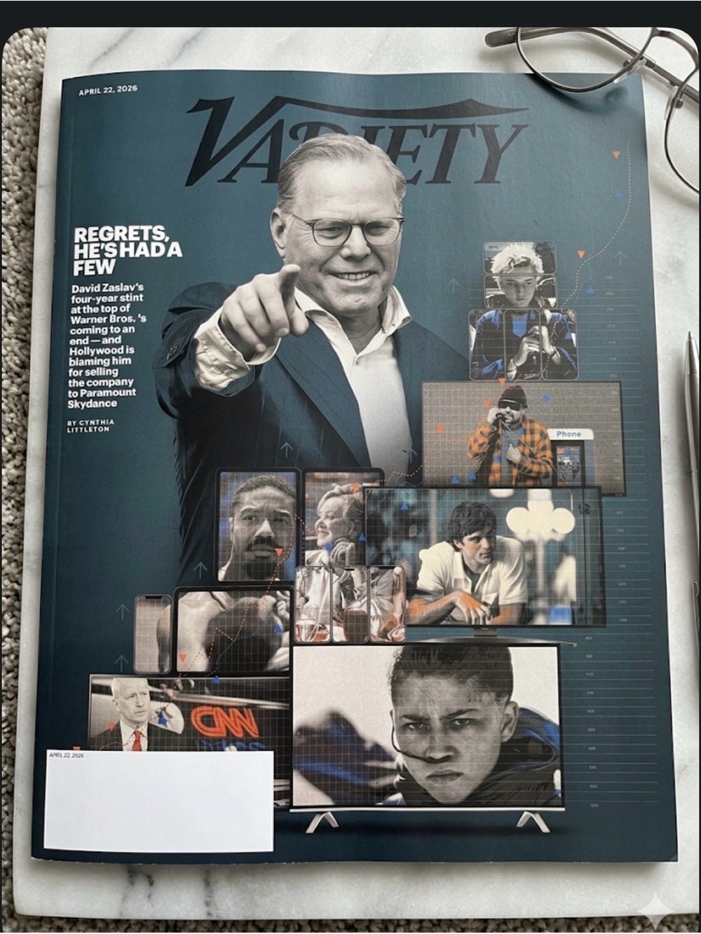 Variety Magazine Apr 22,2026-David Zaslav Warner Bros
